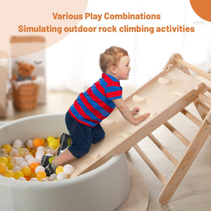 Wooden Climbing Triangle for Toddlers - Montessori Toys
