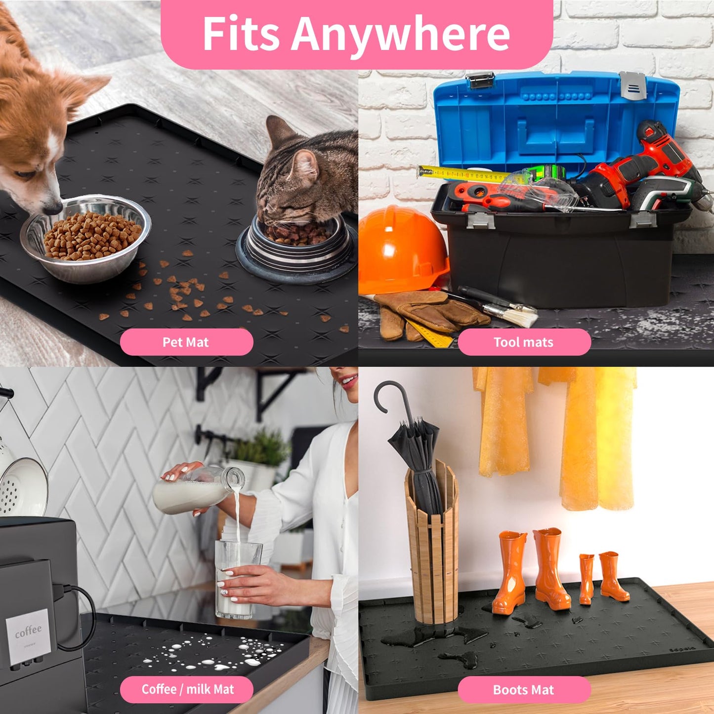 Under Sink Silicone Waterproof Cabinet Mat