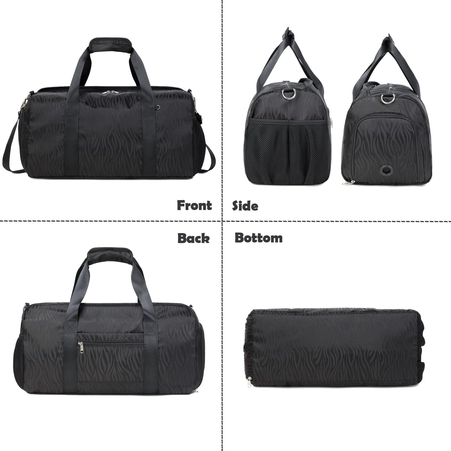 Girls Duffle Bag with Shoe Compartment