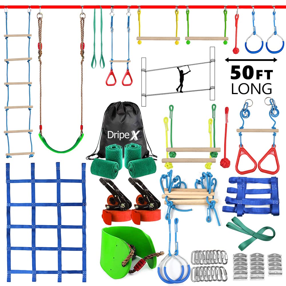 Ninja Warrior Obstacle Course for Kids Backyard