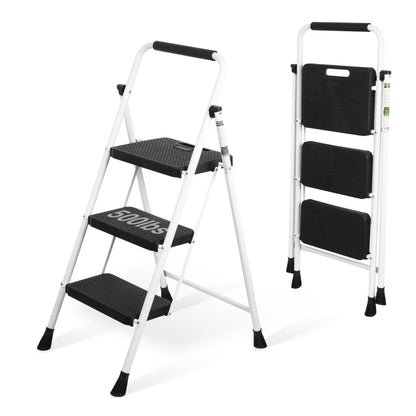 Portable Folding Step Ladder with Anti-Slip Pedal