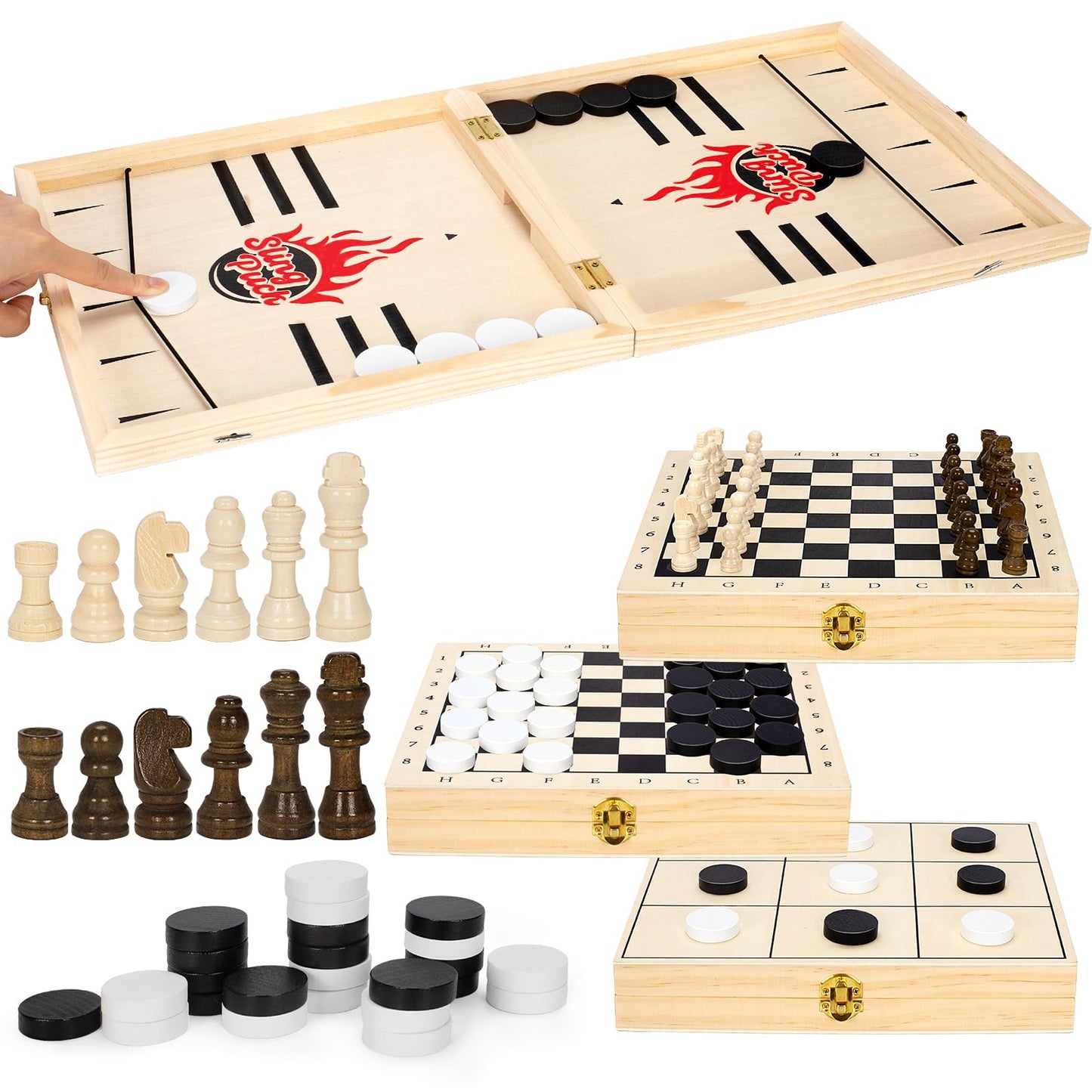 4 in 1 Foldable Slingshot Game Set