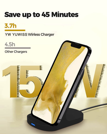 15W Fast Wireless Charger for iPhone & Samsung