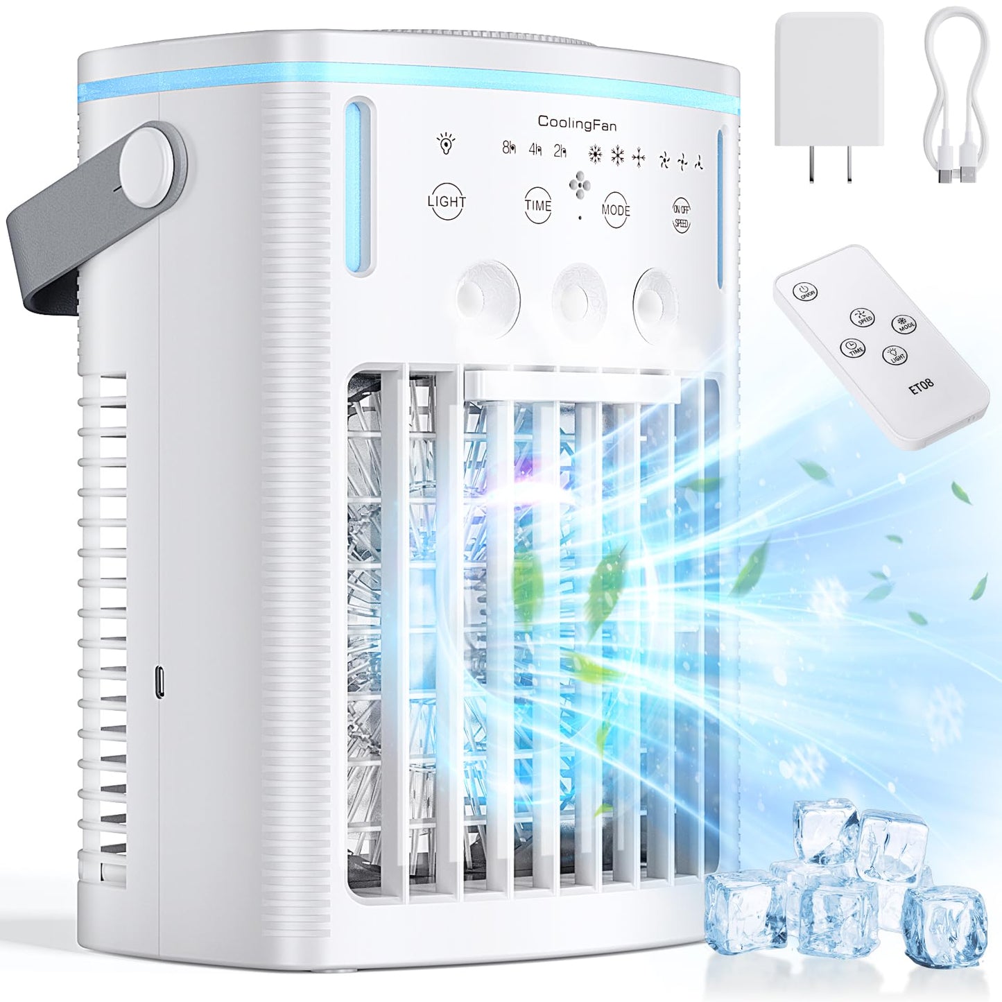4-IN-1 Portable Air Conditioner with Timer