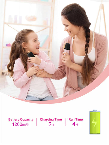 Karaoke Machine for Kids with Bluetooth Microphone