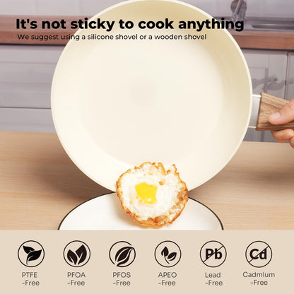 Non Stick Aluminium Cookware Set, 10 Pieces