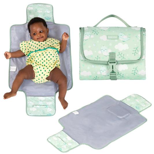 BabbleRoo Portable Baby Changing Pad with Pockets