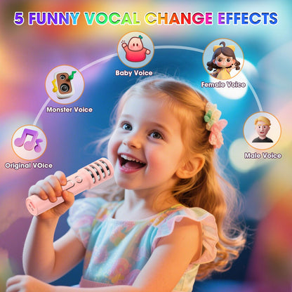 Karaoke Machine for Kids with 2 Microphones