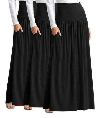 Simlu High Waisted Maxi Skirt