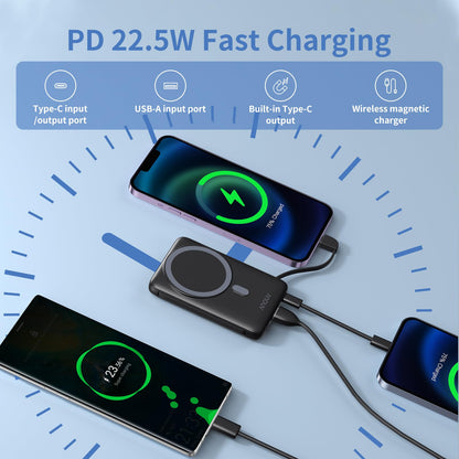 ANOUV 10000mAh Magnetic Wireless Charger Power Bank