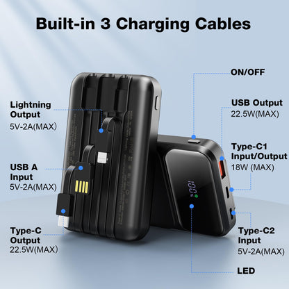 WIXLI 10000mAh Fast Charging Power Bank