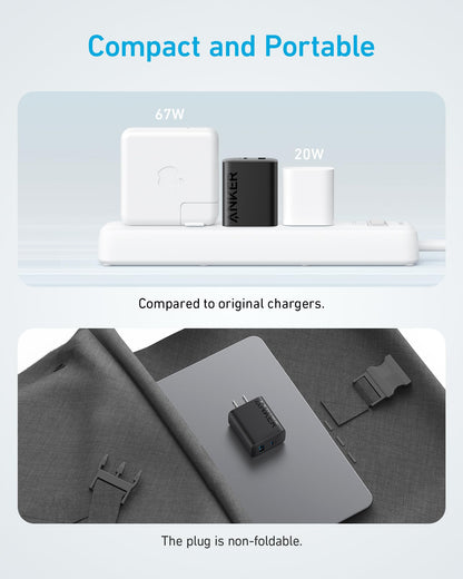 2-Pack Anker 20W Fast USB C Charger