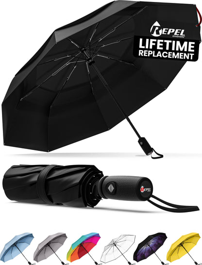 Repel Windproof Travel Umbrella - Auto Open Close