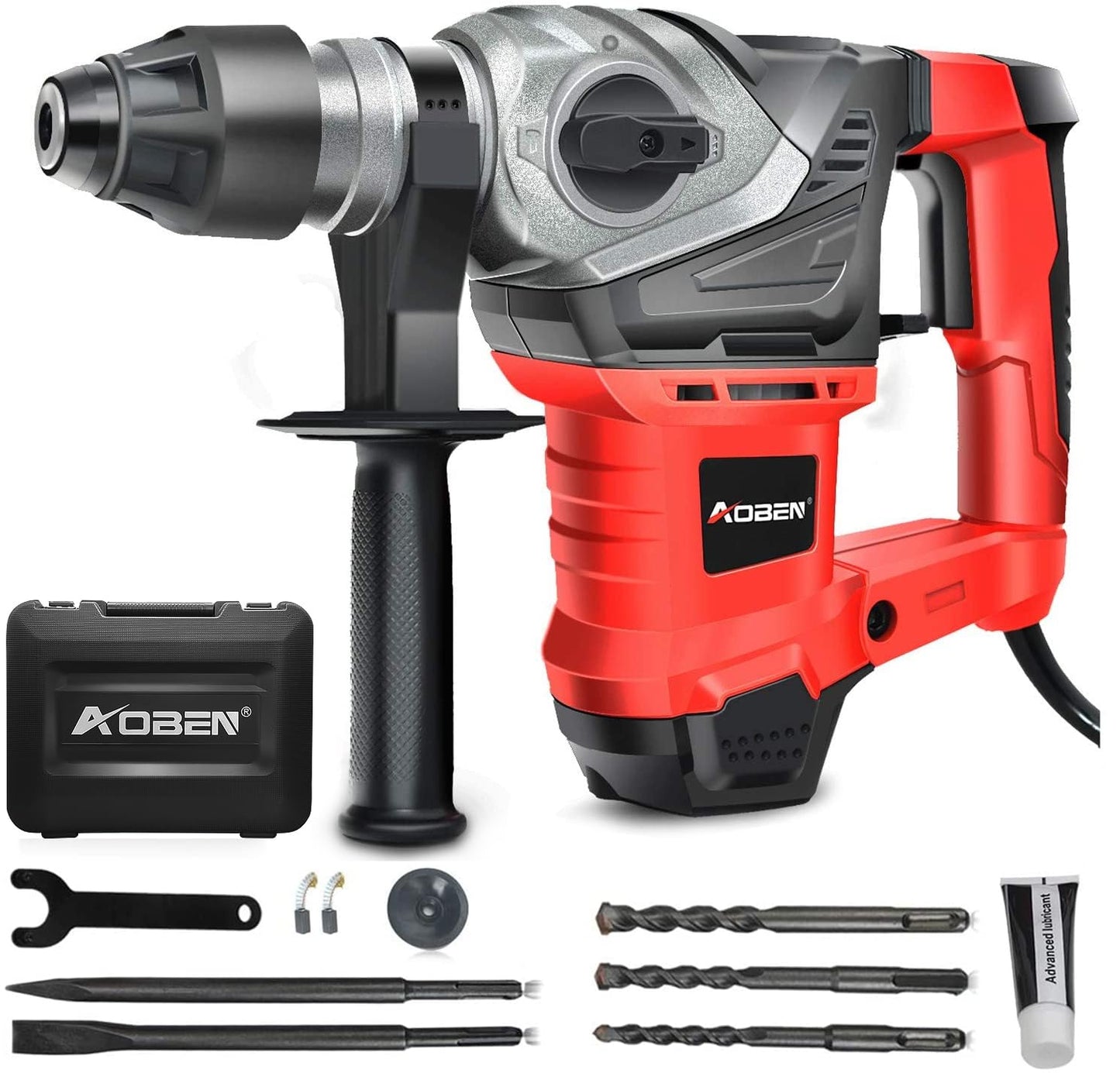 AOBEN 13 Amp Rotary Hammer Drill with Bits
