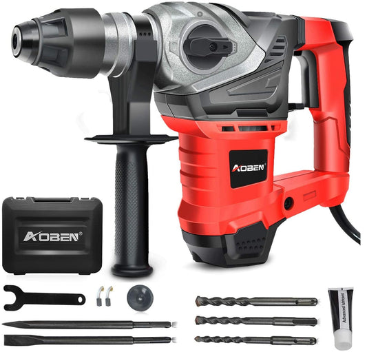 AOBEN 13 Amp Rotary Hammer Drill with Bits