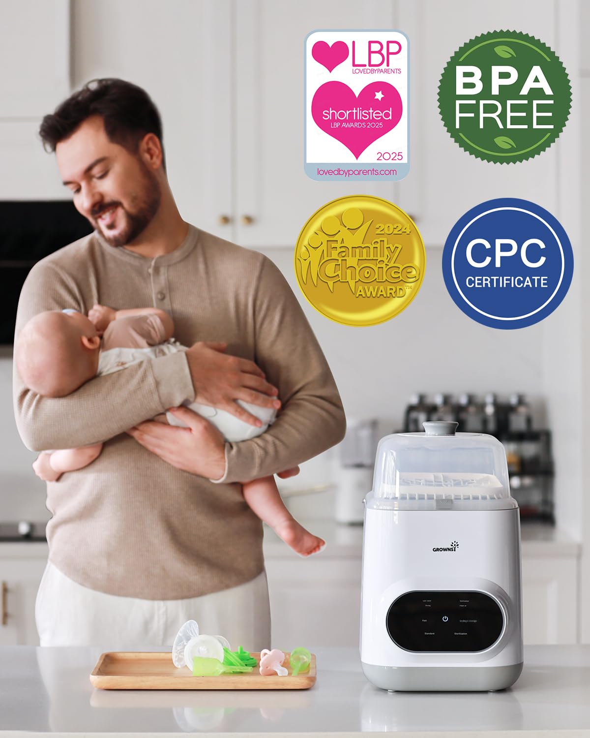 Grownsy Bottle Washer and Sterilizer Pro