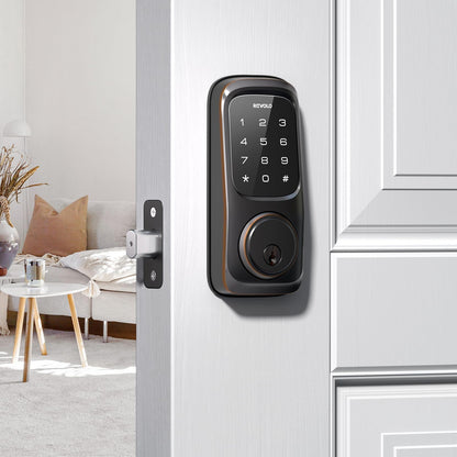 Revolo Keyless Touchscreen Deadbolt Lock, Oil-Rubbed Bronze