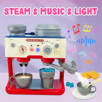 Kids Coffee Maker Playset with LED Sound