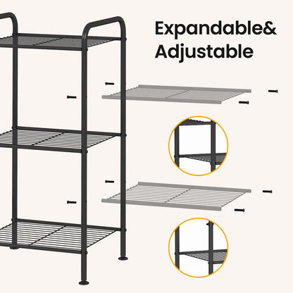 Expandable 6-Layer Shoe Rack for Easy Storage
