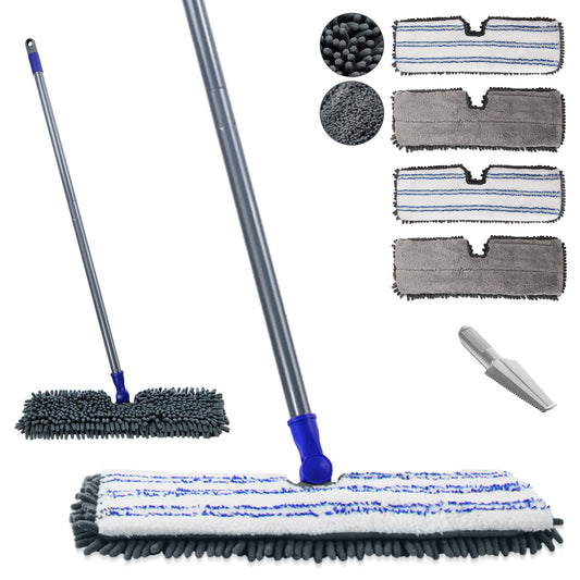 Masthome Microfiber Mop with 4 Reusable Pads