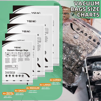 20 Pack Vacuum Seal Bags for Storage
