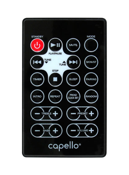 Capello Play it All Bluetooth Wireless Home Stereo Speaker CD/FM Black CI302