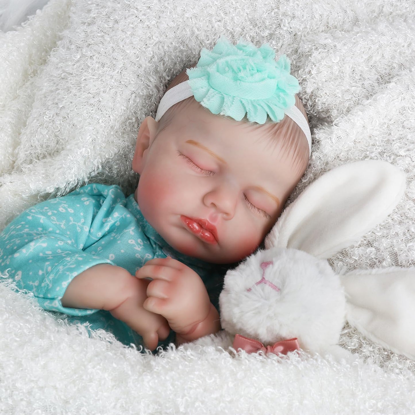 WOOROY Realistic Reborn Baby Dolls - 20 Inch Lifelike Newborn Baby Doll Girl Real Life Baby Dolls Sleeping Soft Weighted Reborn Doll Gift Toys for 3+ Years