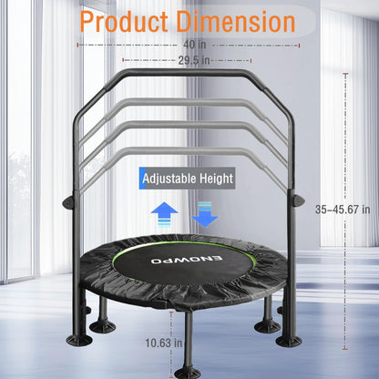 Foldable Mini Trampoline for Indoor Outdoor Fitness