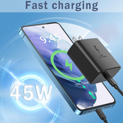45W Fast Charger with 6FT USB C Cable 2Pack