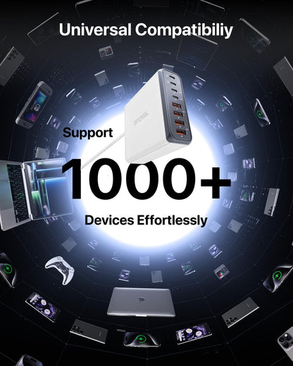 140W 8-Port USB C Charger by Intoval