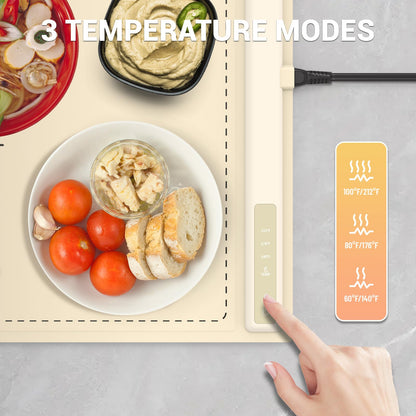 Electric Warming Tray with 3 Temperature Settings