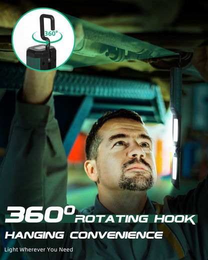 Rechargeable Magnetic LED Work Light by HOODINK