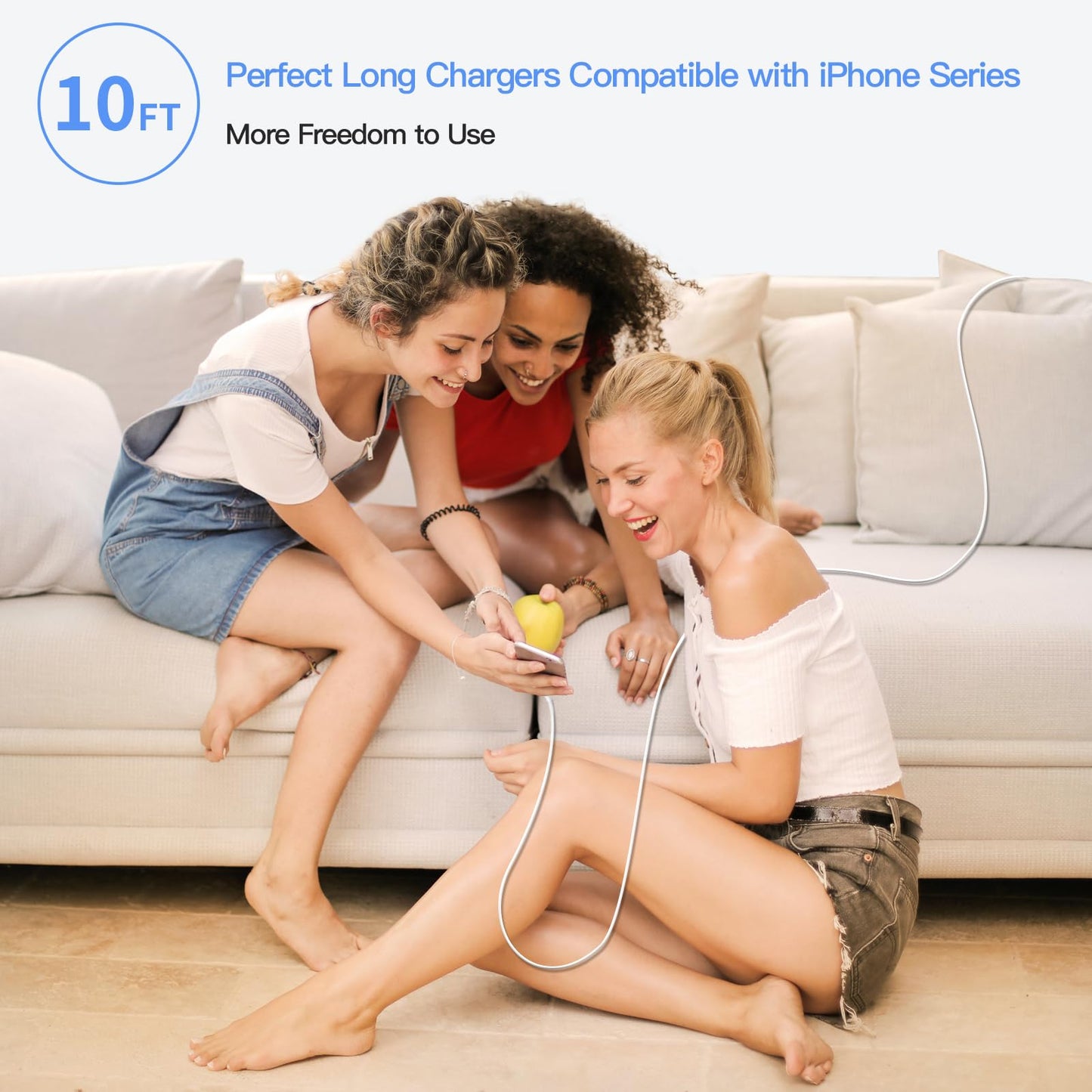 2 Pack USB C Fast Charger with 10FT Cable
