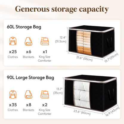 Lifewit Foldable Clothes Storage Bins with Lids
