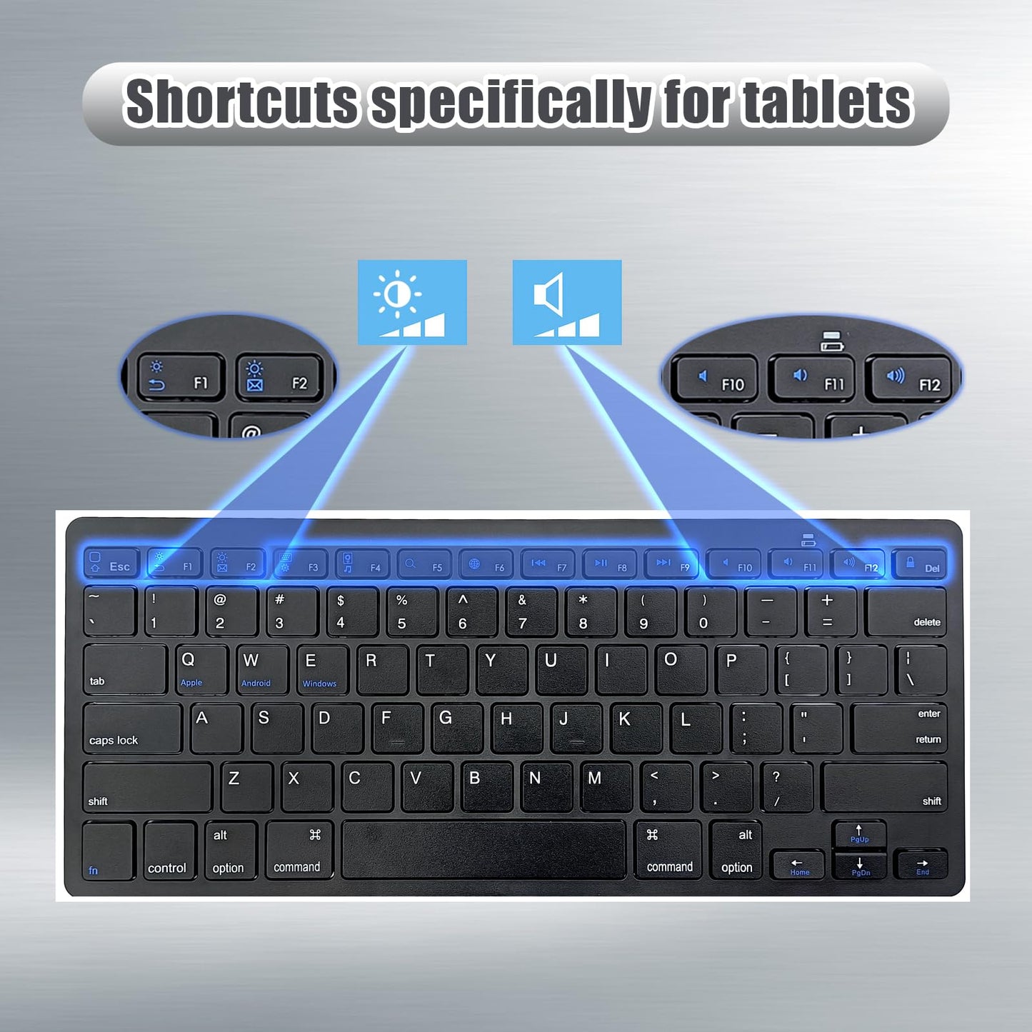Ultra-Compact Bluetooth Keyboard for Mac and PC