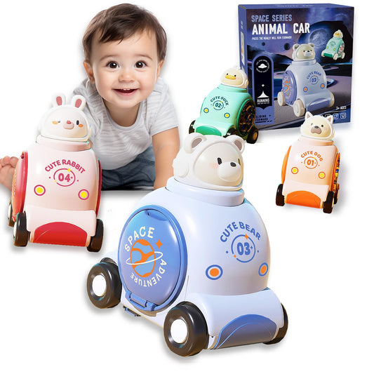 Animal Racing Car Toys for Toddlers 1-3
