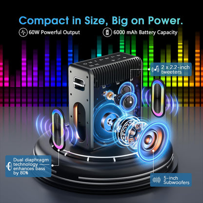 Wireless Karaoke Machine with Bluetooth Speakers
