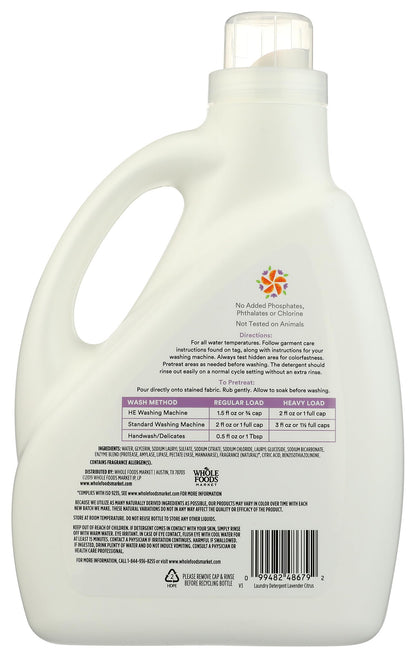 365 Laundry Detergent Concentrated Lavender Citrus 100oz