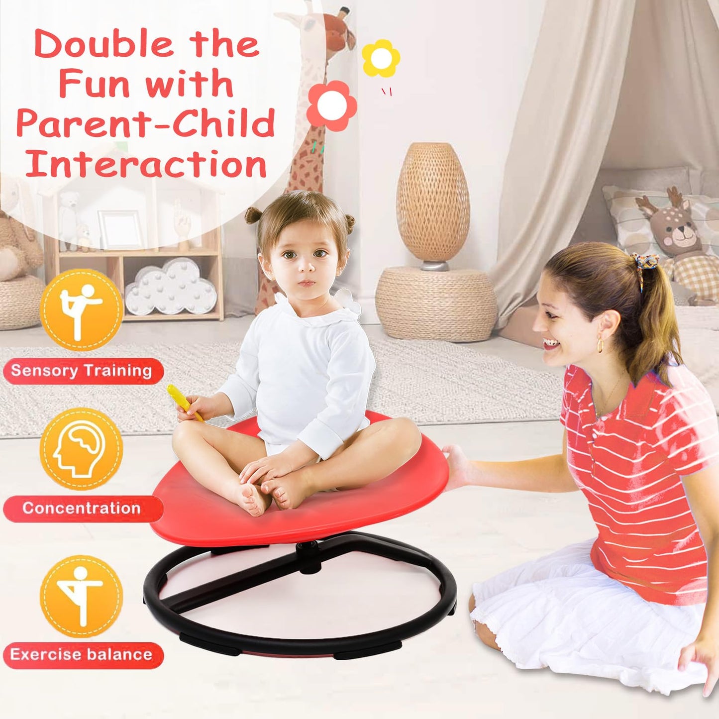 Swivel Chair for Kids with Autism & ADHD