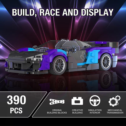 476-Piece Super Sports Car Building Set