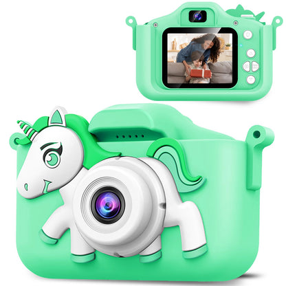 Kids Digital Camera with Cartoon Silicone Cover