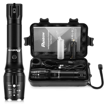 PHIXTON 5000 Lumen Rechargeable LED Flashlight