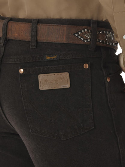 Wrangler Men's Cowboy Cut Slim Fit Jean, Black Chocolate, 30W x 34L