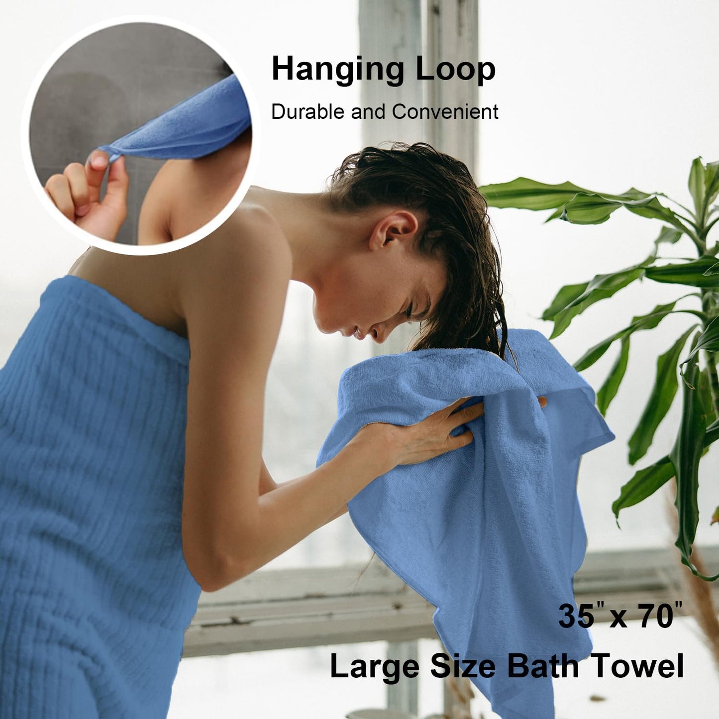 Oliven 8-Piece Oversized Bath Towel Set