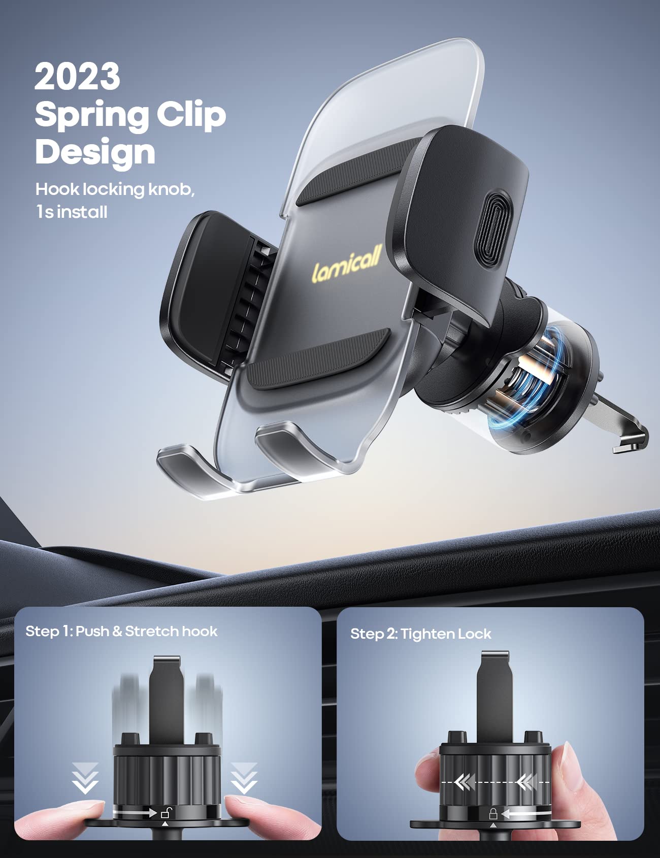 Lamicall Car Phone Holder for Air Vent