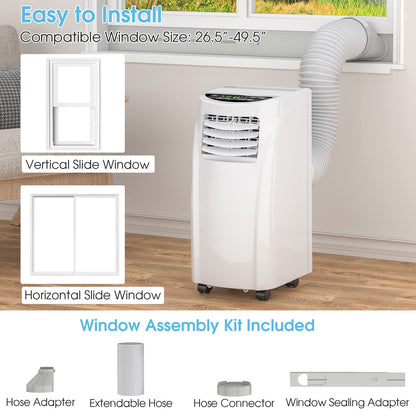 8000 BTU Air Conditioner with Remote Control