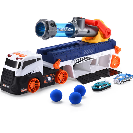 Cannonball Truck with Adjustable Barrel for Toddlers