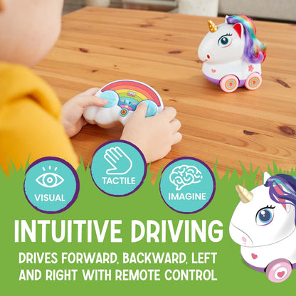Flybar Unicorn Remote Control Car for Toddlers