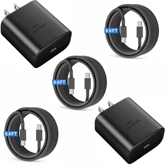 45W USB C Charger Block with 3 Cables