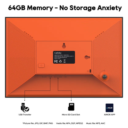 10.1" Digital Picture Frame with 64GB Storage